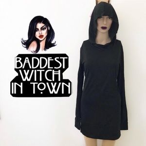 ⚫️ Black Hooded Long Sleeve Top ⚫️